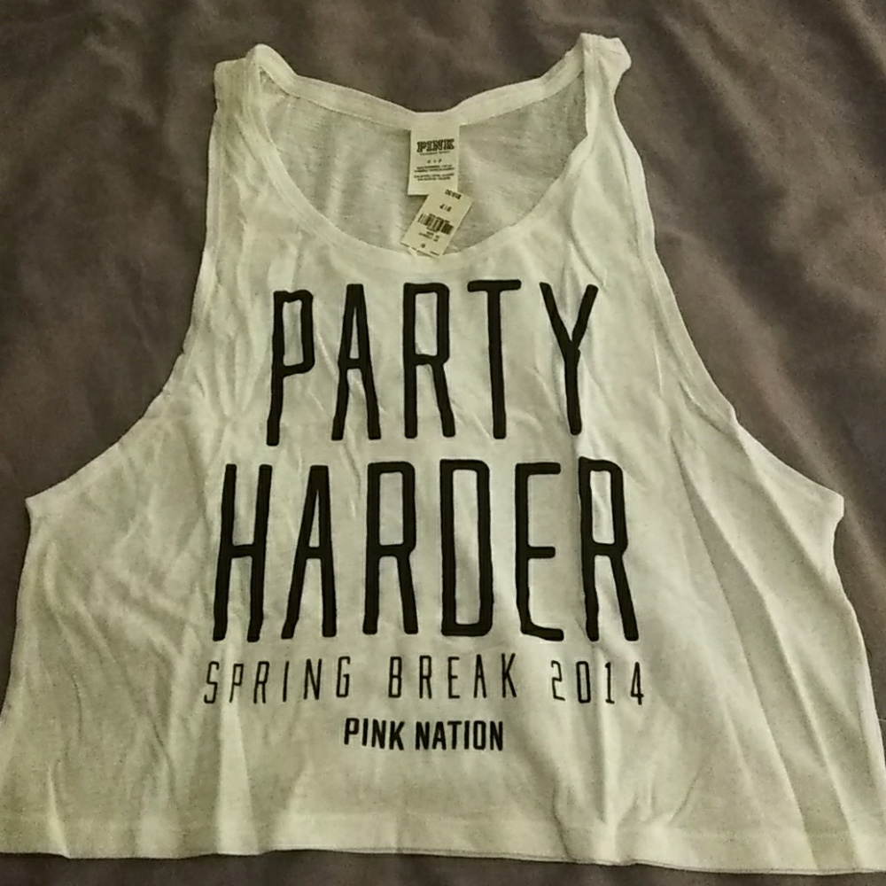 Pink Victoria's secret tank size small